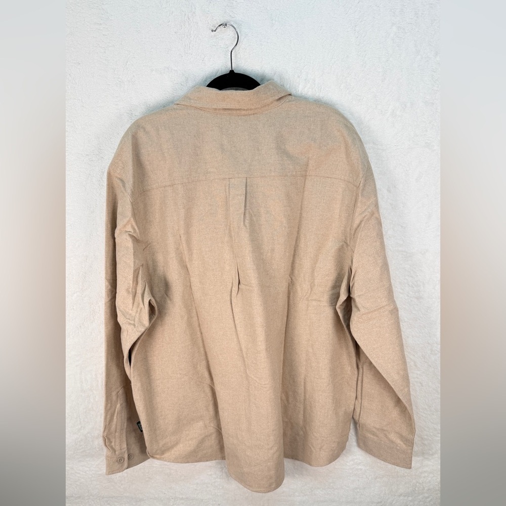 Woolrich Tan Cotton Button Front Overshirt Shirt Jacket Mens XXL NWT - Picture 3 of 10